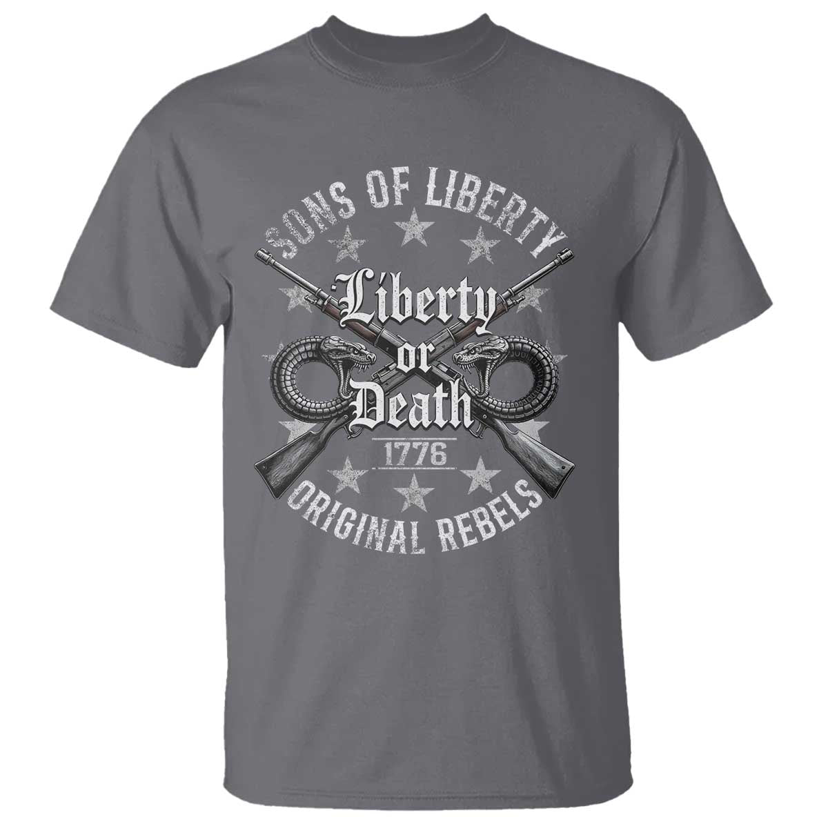 Sons Of Liberty 1776 Original Rebels Liberty Or Death T Shirt Patriotic US History - Wonder Print Shop