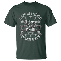 Sons Of Liberty 1776 Original Rebels Liberty Or Death T Shirt Patriotic US History - Wonder Print Shop