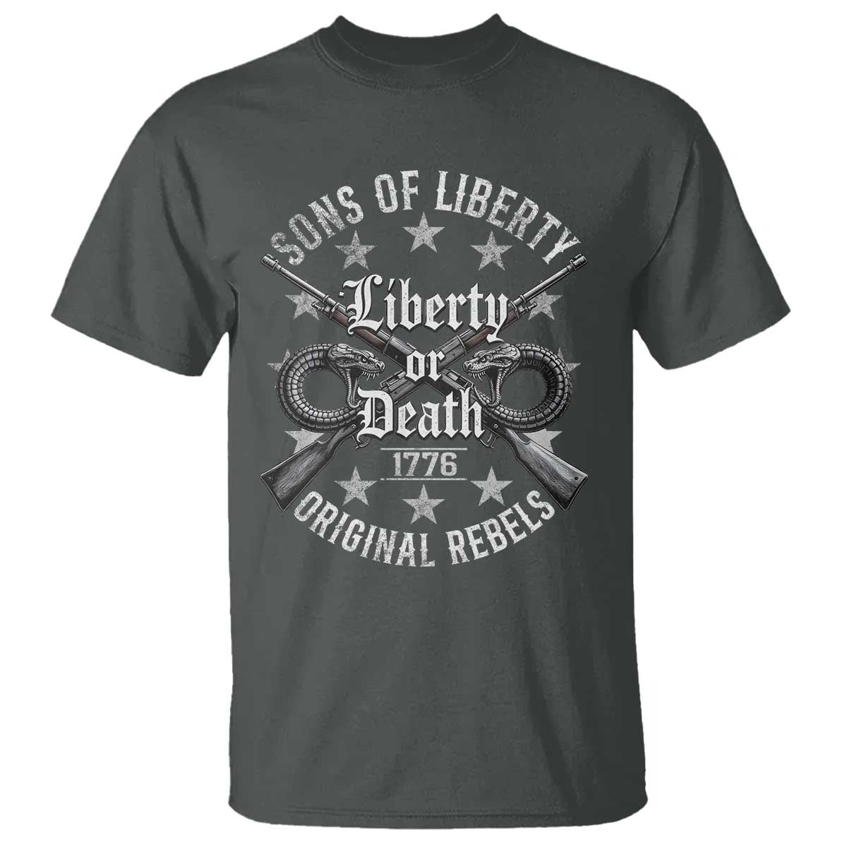 Sons Of Liberty 1776 Original Rebels Liberty Or Death T Shirt Patriotic US History - Wonder Print Shop