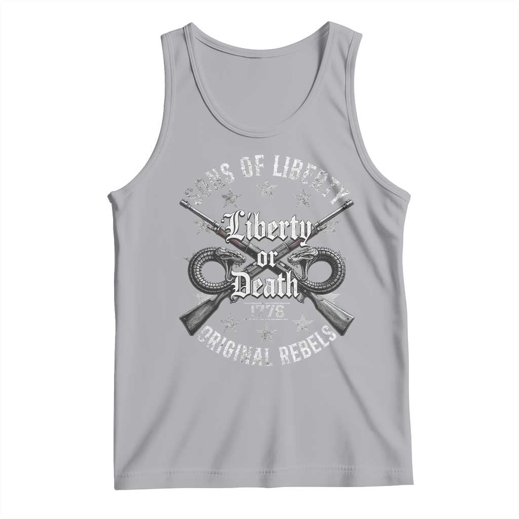Sons Of Liberty 1776 Original Rebels Liberty Or Death Tank Top Patriotic US History - Wonder Print Shop