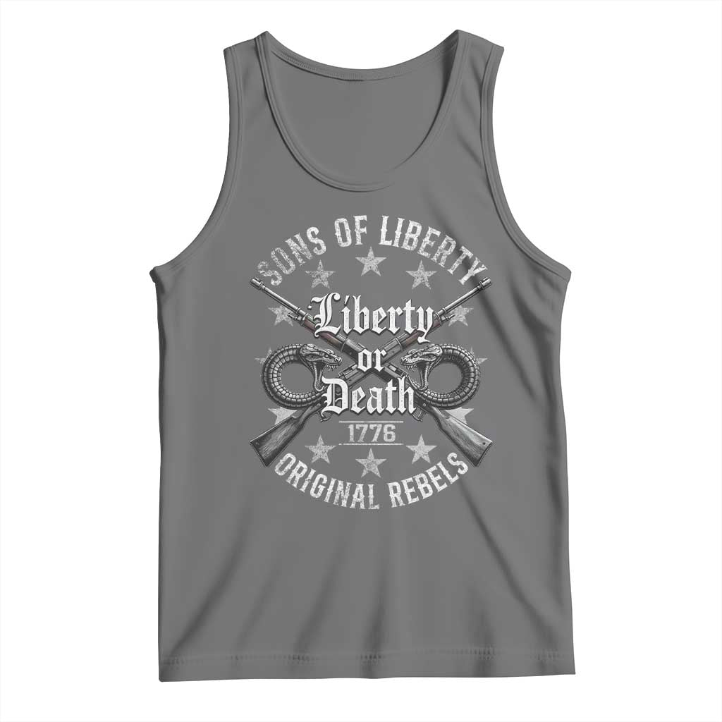 Sons Of Liberty 1776 Original Rebels Liberty Or Death Tank Top Patriotic US History - Wonder Print Shop