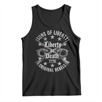 Sons Of Liberty 1776 Original Rebels Liberty Or Death Tank Top Patriotic US History - Wonder Print Shop