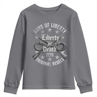 Sons Of Liberty 1776 Original Rebels Liberty Or Death Youth Sweatshirt Patriotic US History - Wonder Print Shop