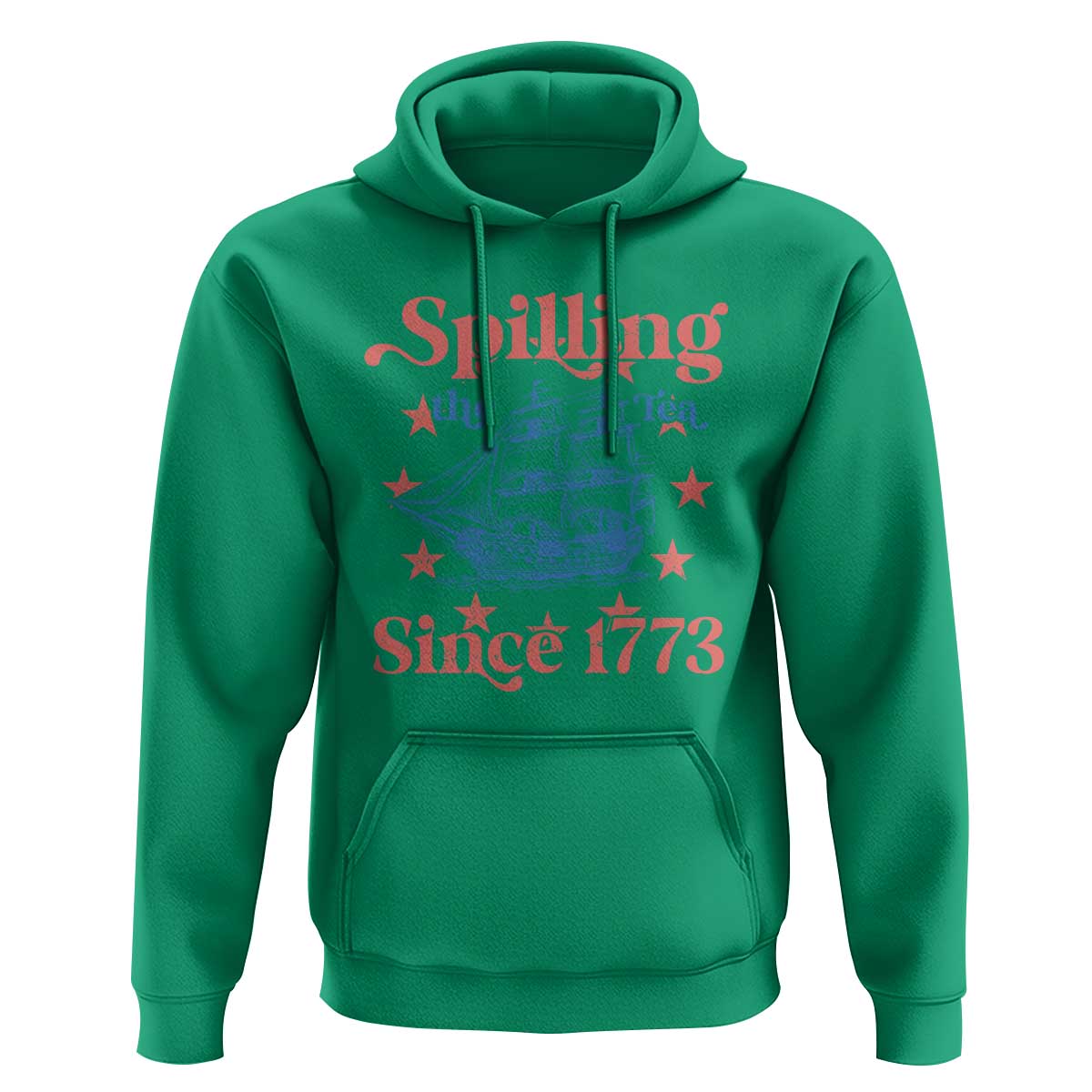 Funny Spilling The Tea Since 1776 Hoodie Us History Teacher 4th Of July - Wonder Print Shop