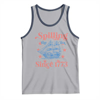 Funny Spilling The Tea Since 1776 Tank Top Us History Teacher 4th Of July - Wonder Print Shop