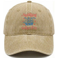 Funny Spilling The Tea Since 1776 Washed Cotton Baseball Cap Us History Teacher 4th Of July