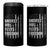 Funny BBQ Brisket Ribs Butts Freedom 4 in 1 Can Cooler Tumbler 4th Of July Meat Smoking American Flag - Wonder Print Shop