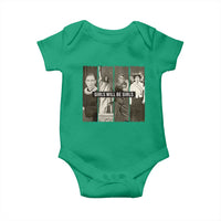 Girls Will Be Girls Baby Onesie Feminist Empowerment Historical Icons - Wonder Print Shop