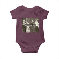 Girls Will Be Girls Baby Onesie Feminist Empowerment Historical Icons - Wonder Print Shop