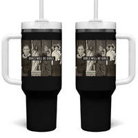 Girls Will Be Girls Tumbler With Handle Feminist Empowerment Historical Icons - Wonder Print Shop