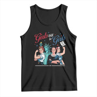 Girl Will be Girls Patriotic Feminist 4th of July Tank Top