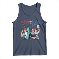 Girl Will be Girls Patriotic Feminist 4th of July Tank Top