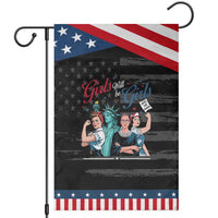 Girl Will be Girls Patriotic Feminist 4th of July Garden Flag
