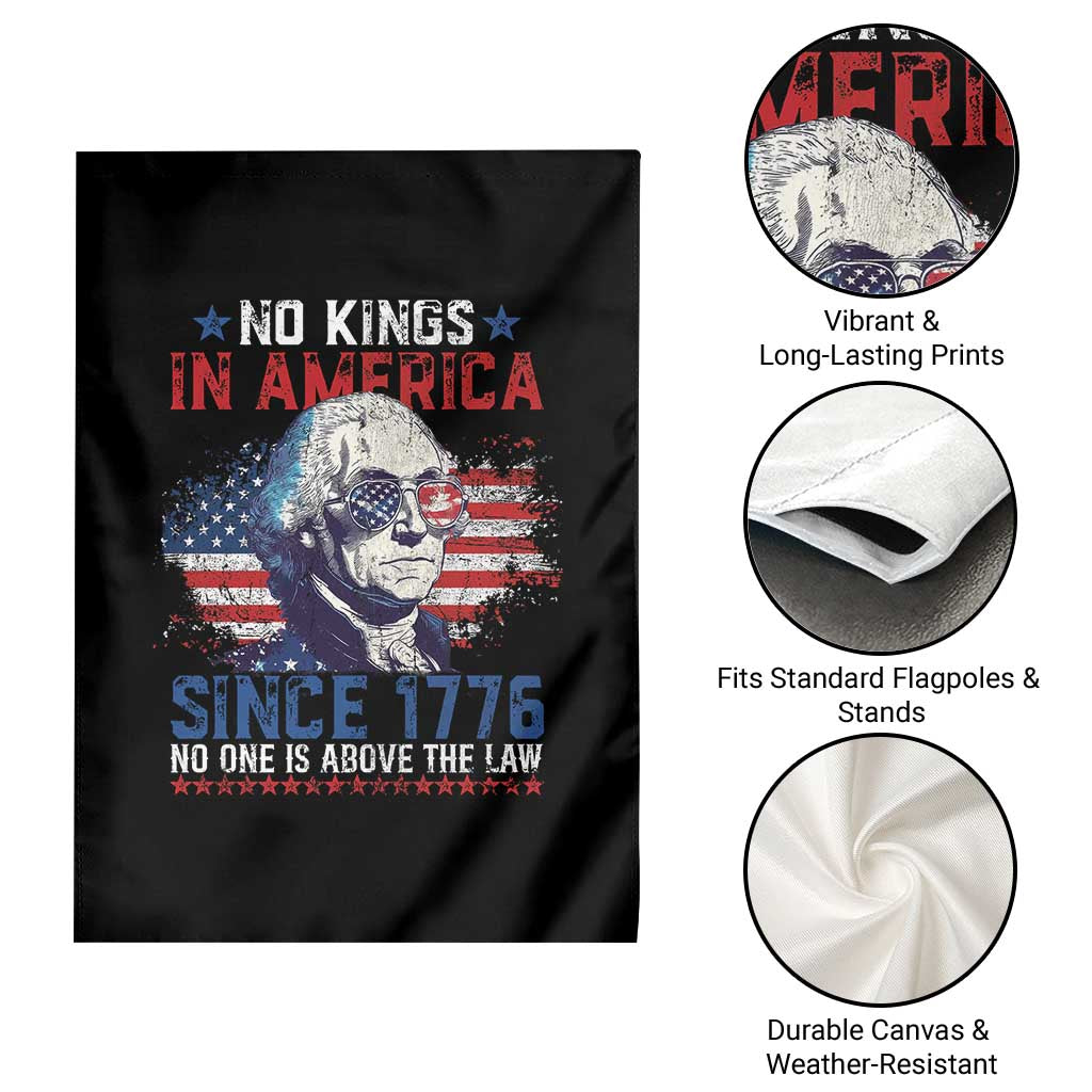 Funny No King In America Since 1776 No One Is Above The Law Garden Flag George Washington - Wonder Print Shop