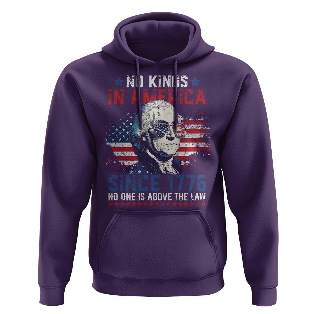 Funny No King In America Since 1776 No One Is Above The Law Hoodie George Washington