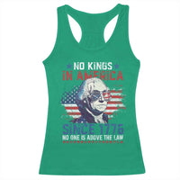 Funny No King In America Since 1776 No One Is Above The Law Racerback Tank Top George Washington