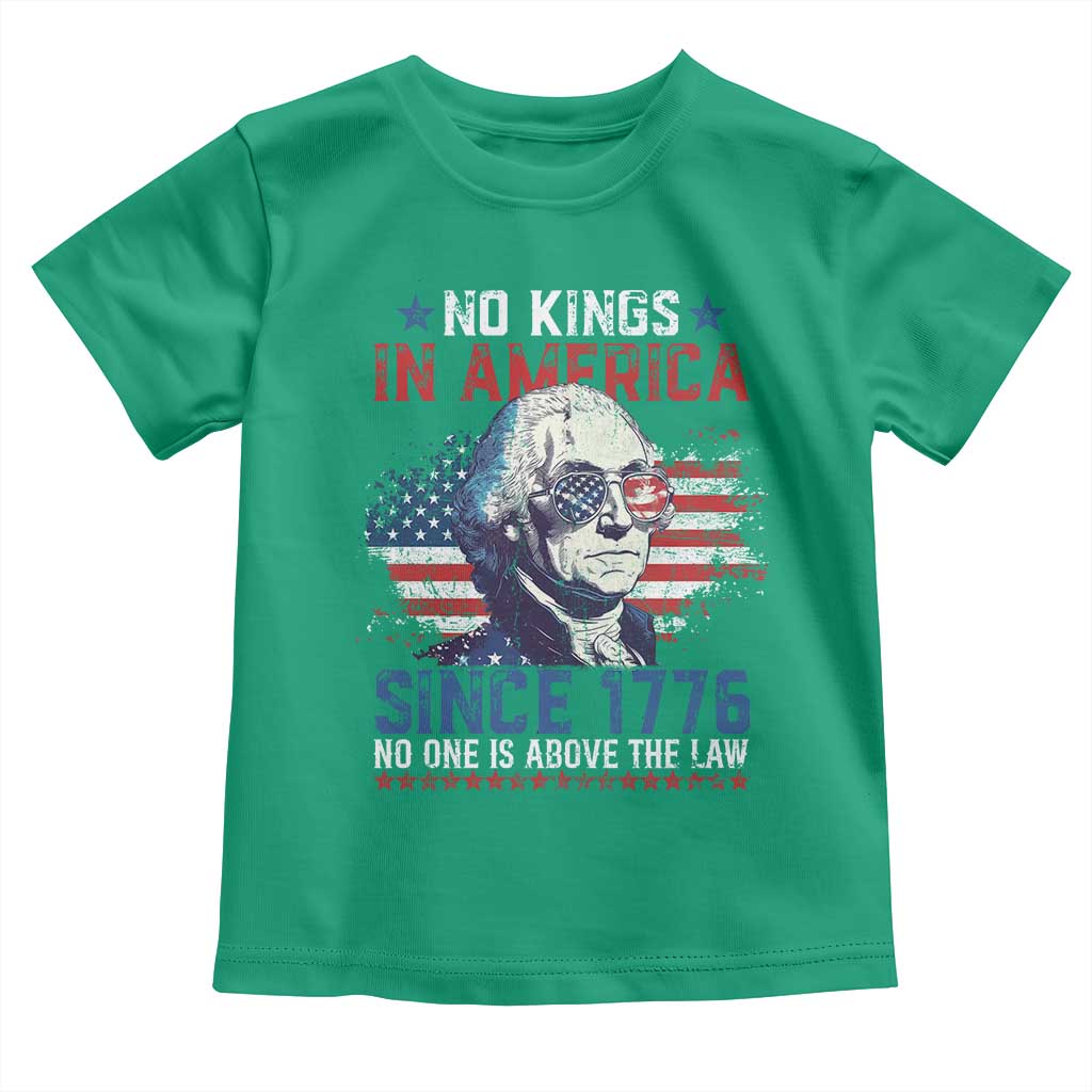 Funny No King In America Since 1776 No One Is Above The Law Toddler T Shirt George Washington