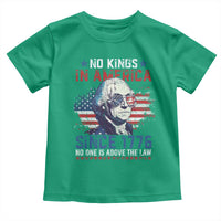 Funny No King In America Since 1776 No One Is Above The Law Toddler T Shirt George Washington