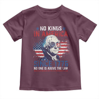 Funny No King In America Since 1776 No One Is Above The Law Toddler T Shirt George Washington