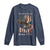 Funny Rejecting Kings Since 1776 Long Sleeve Shirt Vintage American Flag Bald Eagle