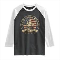 Funny Rejecting Kings Since 1773 Raglan Shirt Vintage Patriotic USA