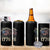 Funny Rejecting Kings Since 1776 4 in 1 Can Cooler Tumbler Vintage American Flag