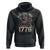 Funny Rejecting Kings Since 1776 Hoodie Vintage American Flag