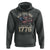 Funny Rejecting Kings Since 1776 Hoodie Vintage American Flag