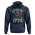 Funny Rejecting Kings Since 1776 Hoodie Vintage American Flag