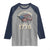 Funny Rejecting Kings Since 1776 Raglan Shirt Vintage American Flag
