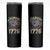 Funny Rejecting Kings Since 1776 Skinny Tumbler Vintage American Flag