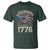 Funny Rejecting Kings Since 1776 T Shirt Vintage American Flag