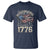 Funny Rejecting Kings Since 1776 T Shirt Vintage American Flag