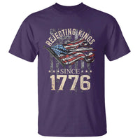 Funny Rejecting Kings Since 1776 T Shirt Vintage American Flag