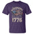 Funny Rejecting Kings Since 1776 T Shirt Vintage American Flag