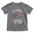 Funny Rejecting Kings Since 1776 Toddler T Shirt Vintage American Flag