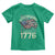 Funny Rejecting Kings Since 1776 Toddler T Shirt Vintage American Flag