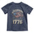 Funny Rejecting Kings Since 1776 Toddler T Shirt Vintage American Flag