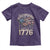 Funny Rejecting Kings Since 1776 Toddler T Shirt Vintage American Flag