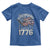 Funny Rejecting Kings Since 1776 Toddler T Shirt Vintage American Flag