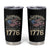 Funny Rejecting Kings Since 1776 Tumbler Cup Vintage American Flag