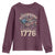 Funny Rejecting Kings Since 1776 Youth Sweatshirt Vintage American Flag