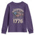 Funny Rejecting Kings Since 1776 Youth Sweatshirt Vintage American Flag