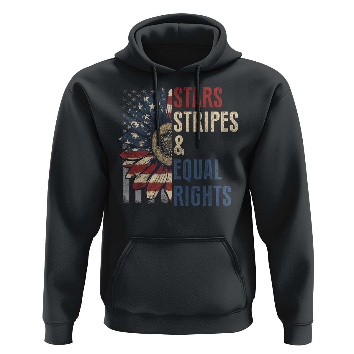 Funny Stars Stripes And Equal Rights Hoodie 4th Of July Women's Rights Sunflower - Wonder Print Shop