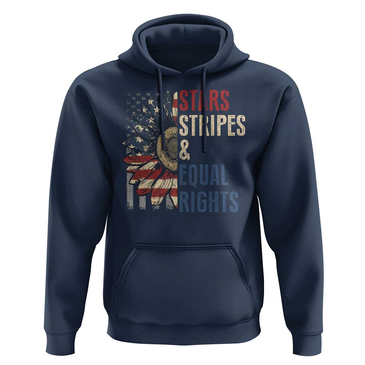 Funny Stars Stripes And Equal Rights Hoodie 4th Of July Women's Rights Sunflower - Wonder Print Shop