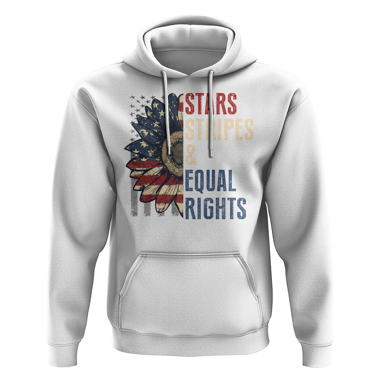 Funny Stars Stripes And Equal Rights Hoodie 4th Of July Women's Rights Sunflower - Wonder Print Shop