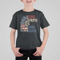 Funny Stars Stripes And Equal Rights T Shirt For Kid 4th Of July Women's Rights Sunflower - Wonder Print Shop