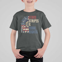 Funny Stars Stripes And Equal Rights T Shirt For Kid 4th Of July Women's Rights Sunflower - Wonder Print Shop