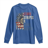 Funny Stars Stripes And Equal Rights Long Sleeve Shirt 4th Of July Women's Rights Sunflower - Wonder Print Shop