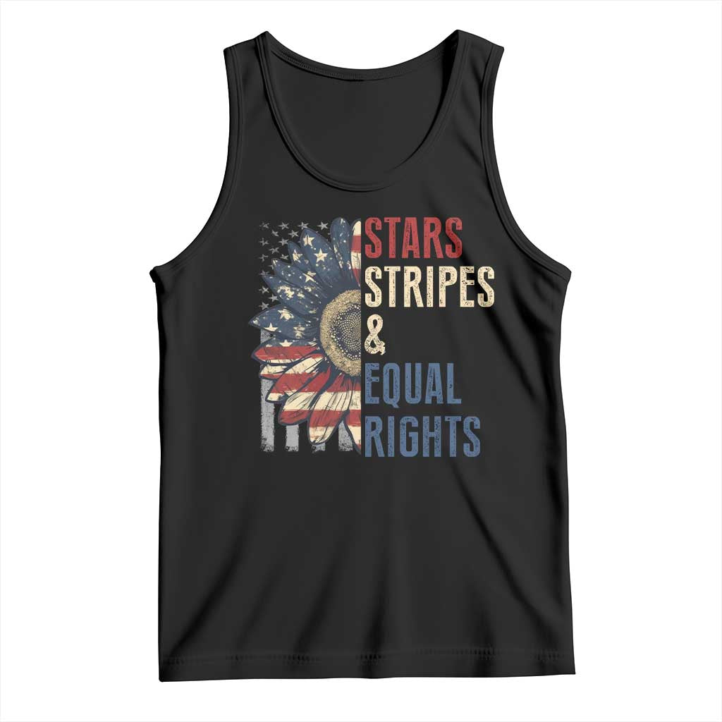 Funny Stars Stripes And Equal Rights Tank Top 4th Of July Women's Rights Sunflower - Wonder Print Shop